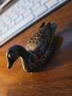Vtg Lot  4  Painted Miniature Paper Mache Duck Figurines Very Small Very Old Lot