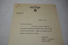 Hollis Alpert Signed 1953 The New Yorker Magazine Vintage Original Letter