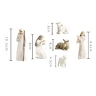 New 10-piece Plus Manger Nativity Set Born Scene Willowtree Figure Set Xmas Gift