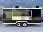 16ft Black Food Trailer - Free Shipping To Door  ddp  - Mobile Kitchen