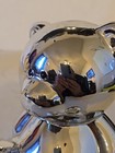 Metallic Bear Piggy Bank With Stopper 4 In Pre-owned 
