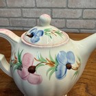 Rare Vintage Blue Ridge Southern Pottery Colonial Sweet Pea Tea Pot Hand Painted