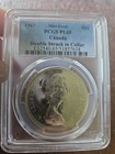 1967 Canada Silver Dollar  Ncgs Pl 65 Mint Error Double Struck