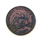 1837 Half Cent Hard Times Token - Ht73 - Half Cent Worth Of Pure Copper 