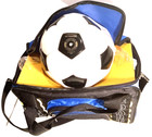 Soccer Ball Blue Duffel Sport Bag W  Adjustable Strap   Wilson Size  5 Ball New   