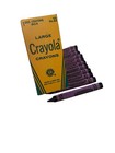 Vintage 1970s Crayola Binney   Smith Crayons Bulk Box Of 12 Lg Violet Nos Unused