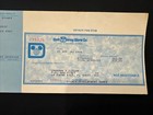 Walt Disney Co  Payment Check - Walt Disney World - Cast Member 1986