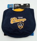 La Galaxy Mls Adidas 2 Piece Set Hat   Bib Size 6-9 Months