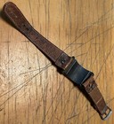 Antique Magnetic Pin Cushion Sewing Leather Bracelet Engraved Thelma