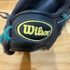 Wilson Baseball Glove Black Leather Mitt 11 From Japan Vintage Green String