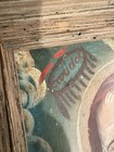 Antique 19th Century Mexican Religious Retablo Oil On Tin Saint Francis Of Paola