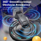 Rc Drone 4k Dual Camera Wifi Fpv Foldable Quadcopter   2 Battery Black Gift