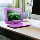 Trexonic 13 3  Portable Dvd Player With Usb hd av Inputs Purple