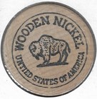 Allbee Health   Beauty Aides  5   Off Token coin  Buffalo Wooden Nickel