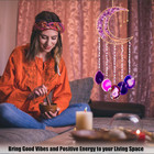Birthday Gifts For Women - Inspirational Purple Amethyst Crystal Wind Chimes Wit