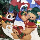 1991 Bucilla  woodland Wishes  33191 Felt Christmas Stocking Kit 15  Embroidery
