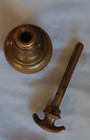 Brass Door Knob 2  Antique Brass With Thumb Turn