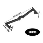 Accencyc Black Peg Locks Plastic Pegboard Hook Locks Pegboard Display Hook Or   