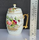 Antique 19thc Imperial Russian Hand Painted Porcelain Cup Tea Infuser Mug