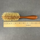 Vintage Avon Flair Natural Bristle Hairbrush 8  Caramel Butterscotch Hair Brush