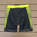 Tyr Men s 7  Neon black Tri Triathlon Padded Shorts Competitor Sz  L New  marks