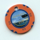 10 00 Chip From The Sky City Casino Queenstown New Zealand Drilled Sample