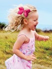 Large Rainbow Grosgrain Ribbon Hair Clip Girls Colorful Accessories