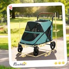 Pawhut Dog Stroller For Large Dogs  All Terrain Pet Stroller  Blue