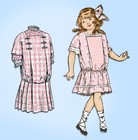 1910s Rare Mccalls Sewing Pattern 4394 Uncut Toddler Girls Victorian Dress Sz6
