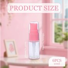6 Pack Empty 10ml Plastic Pump Bottles Cream Shampoo Lotion Pump Bottle Refil   