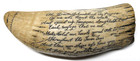Vintage Whale Hunters Prayer Scrimshaw Tooth  Replica