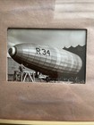 3 Original Photos- Wwl R34 Airship  1st Double Crossing Of Atlantic July 1919