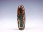 Old Tibetan Natural Agate Crafted  5 Eyes  Pattern Dzi Bead  05082508