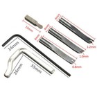 7pcs Leather Stitching Tool Leather Groover Kit For Diy Leather Craft Cutting