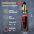Funslive 17oz Bullet Tumbler For Men  Stainless Steel Thermos Coffee Mug  Unique