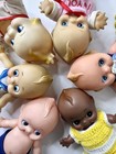 Lot Of 6 Vtg Rubber Kewpie Doll With Outfits - Adorable Collectible Figurines