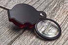 5x Folding Pocket Magnifier 1 5  Magnifying Reading Glass Lens With Padded Pouch