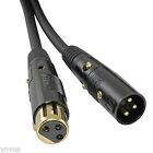 2pack 10ft Foot Balanced 3pin Xlr Male To Female 16 Awg Ga Gauge Cable Dmx Cord