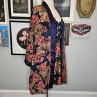 Vintage Gold Label Victoria s Secret 1980s Floral Robe And Nightgown Set  Medium