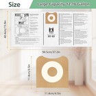 3-15 Pack 23743 Vf3502 Size A Filter Bags For Ridgid 12-16 Gallon Wet Dry Vacuum