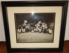 Original 1930 s Sepia Photo Brown Buddies Jazz Band   Signed   Inscribed -framed