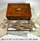 V Rare Antique C 1810-20 French Palais Royal Sewing  Writing   Vanity  18k Gold 
