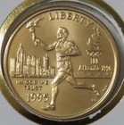 1996 Gold Atlanta Olympics Mint State Torch Runner U s  Mint First Day Cover