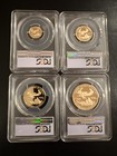 2019-w  5  10 25  50 Proof American Gold Eagle Pr70 Pcgs First Day 4 Coin Set