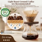 200 Count  2 Cone Coffee Filters Size 02 Unbleached 2-4 Cup For V60 Pour Over