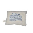 1990 Avon Tooth Fairy Fabric Pillow With Tooth Pocket Tale On Back 5 x4  Vintage