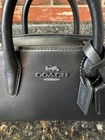 Nwt Coach Mini Andrea Carryall C0974 Black Leather Top Handle Crossbody Bag