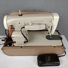 Vintage Singer Sewing Machine Made In France 293b Straight Stitch Portable Case