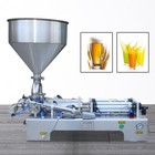 Double Head Liquid Paste Filling Machine Horizontal Pneumatic 50-500ml