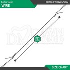 5 Pcs Gigli Saw Wire 20  Neurology Orthopedic Surgical Instruments German Grade